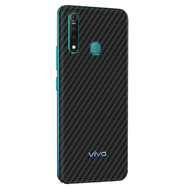 Vivo Z1 Pro Skins & Wraps — Carbon Fiber Black