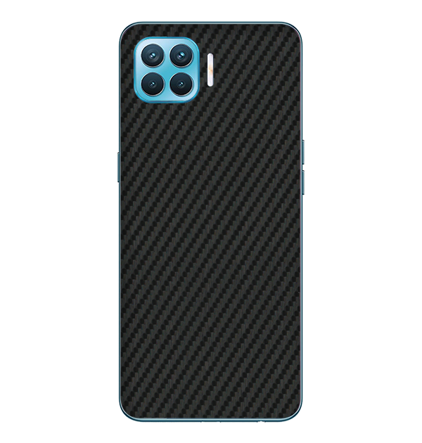 Oppo F17 Pro Skins & Wraps — Carbon Fiber Black