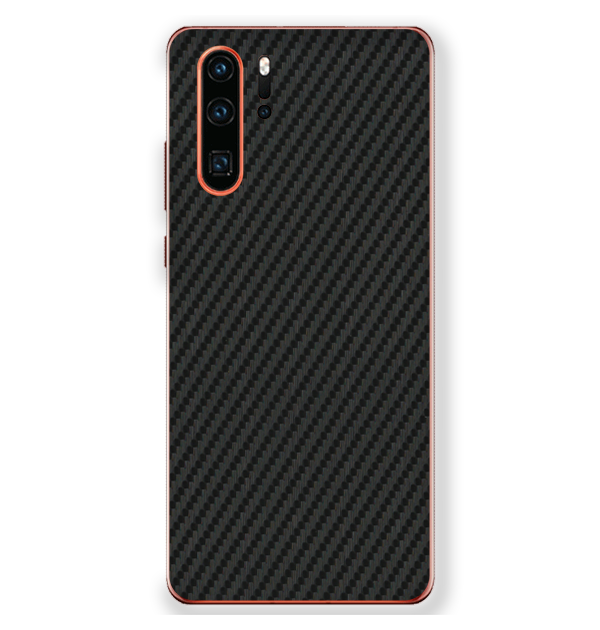 Huawei P30 Pro Skins & Wraps — Carbon Fiber Black