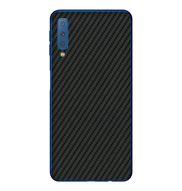 Samsung Galaxy A7 (2018) Skins & Wraps — Carbon Fiber Black