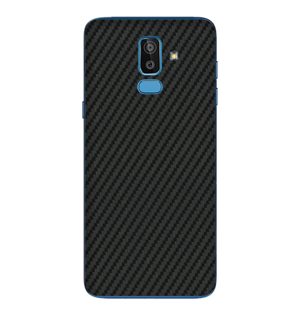 Samsung Galaxy J8 Skins & Wraps — Carbon Fiber Black