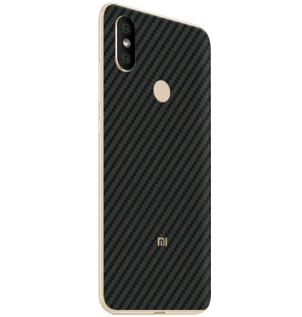 Redmi 6 Pro Skins & Wraps — Carbon Fiber Black