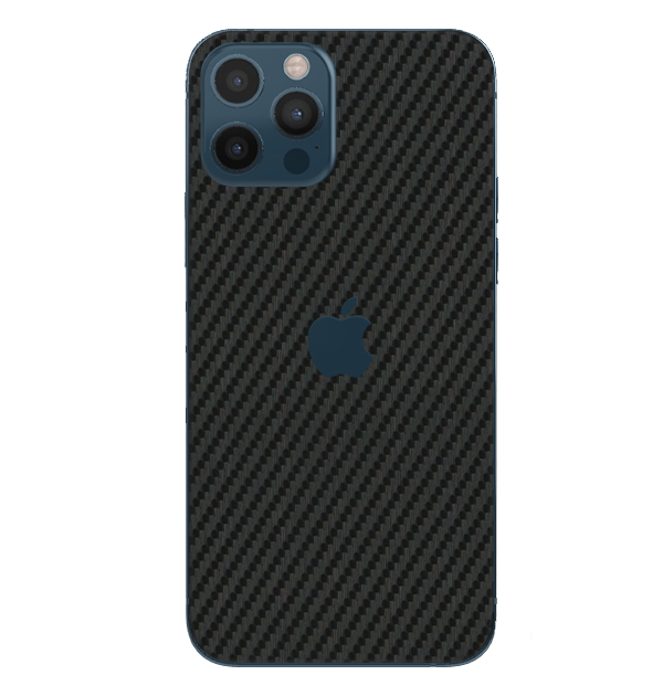 iPhone 12 Pro Skins & Wraps — Carbon Fiber Black