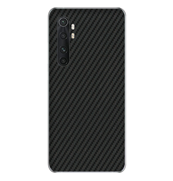 Mi Note 10 Lite Skins & Wraps — Carbon Fiber Black