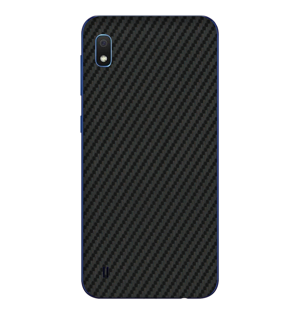 Samsung Galaxy A10 Skins & Wraps — Carbon Fiber Black