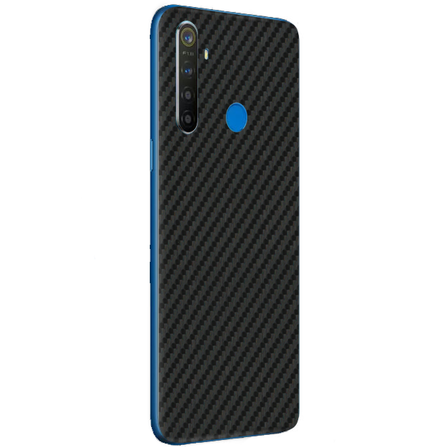 Realme 5 Pro Skins & Wraps — Carbon Fiber Black