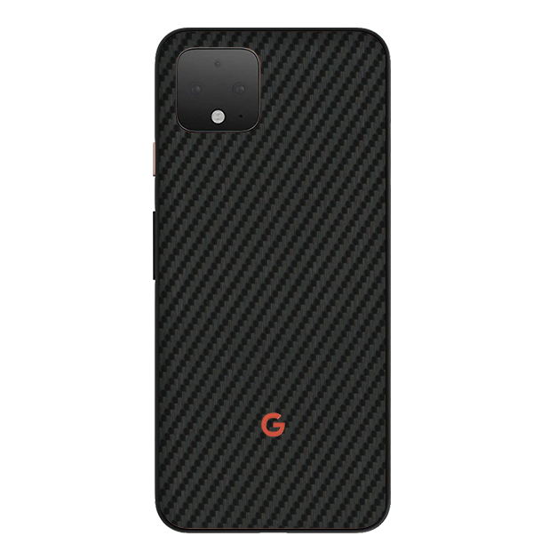 Google Pixel 4 Skins & Wraps — Carbon Fiber Black
