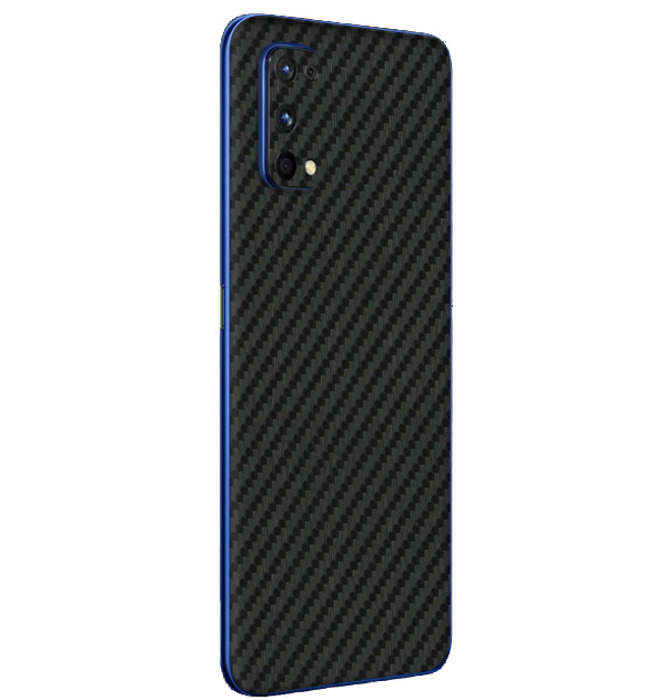 Realme 7 Pro Skins & Wraps — Carbon Fiber Black