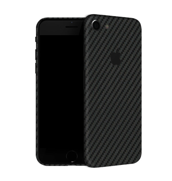 iPhone 7 Skins & Wraps — Carbon Fiber Black