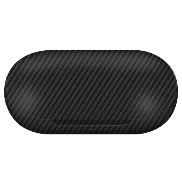OnePlus Buds Z Skins & Wraps — Carbon Fiber Black