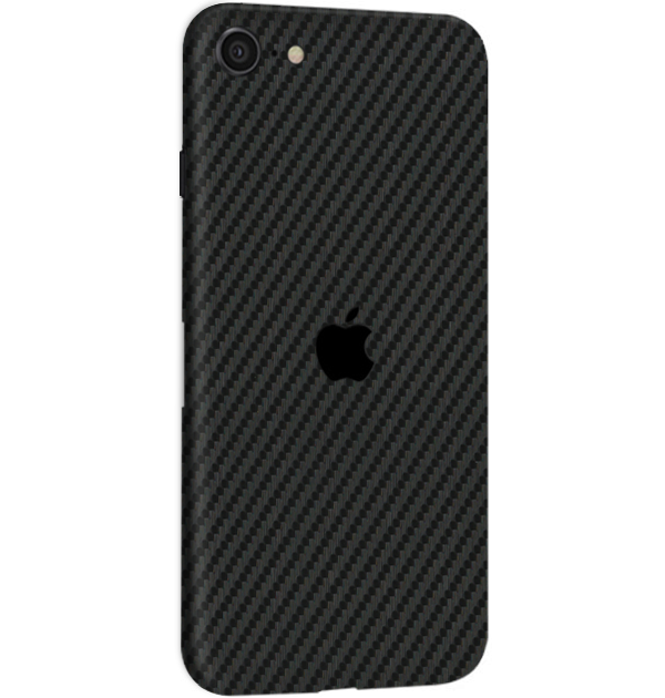 iPhone SE 2020 Skins & Wraps — Carbon Fiber Black