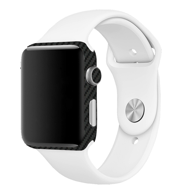 Apple Watch Series 2 38mm Skins & Wraps — Carbon Fiber Black