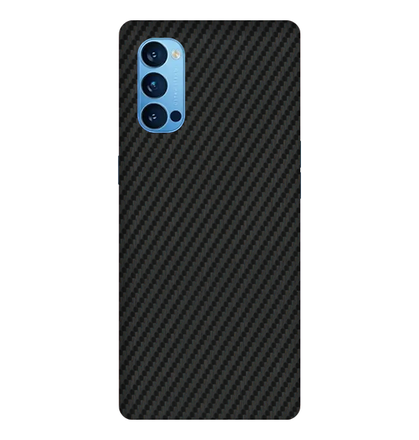 Oppo Reno 4 Skins & Wraps — Carbon Fiber Black