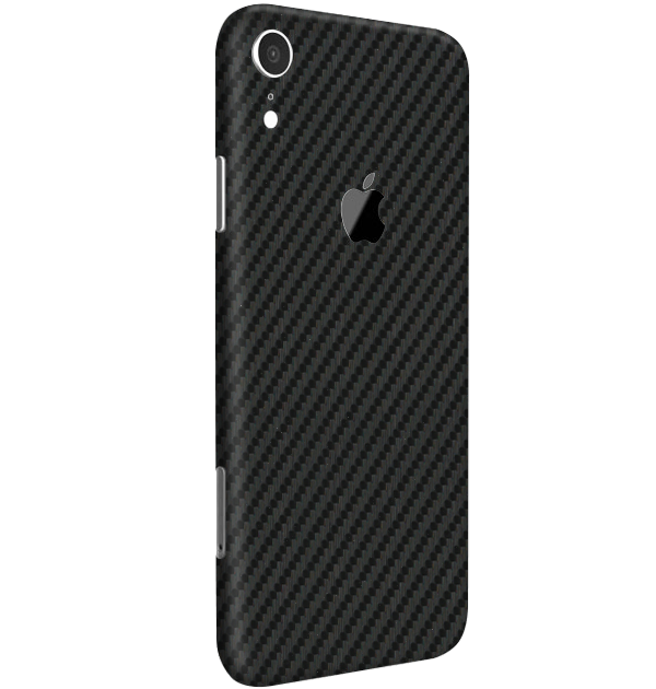 iPhone XR Skins & Wraps — Carbon Fiber Black