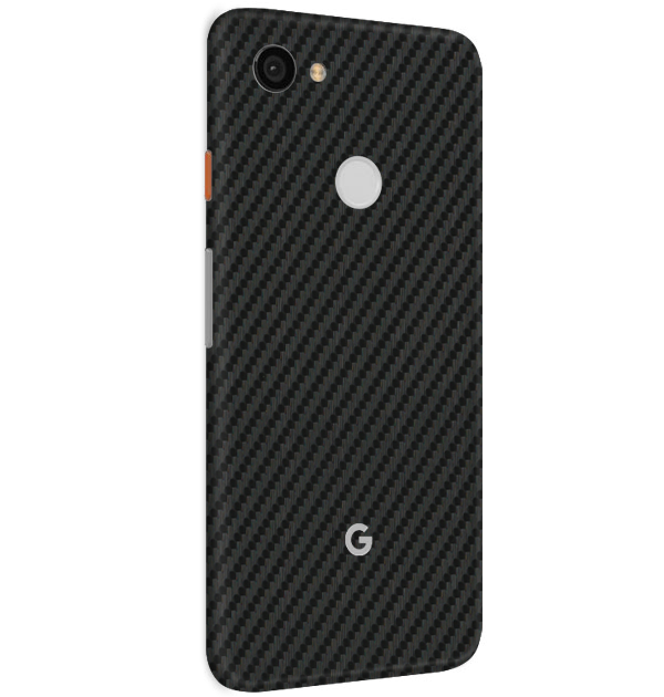 Google Pixel 3A XL Skins & Wraps — Carbon Fiber Black