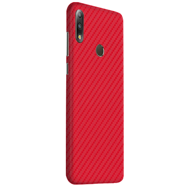 Asus ZenFone Max Pro M2 Skins & Wraps — Carbon Fiber Red