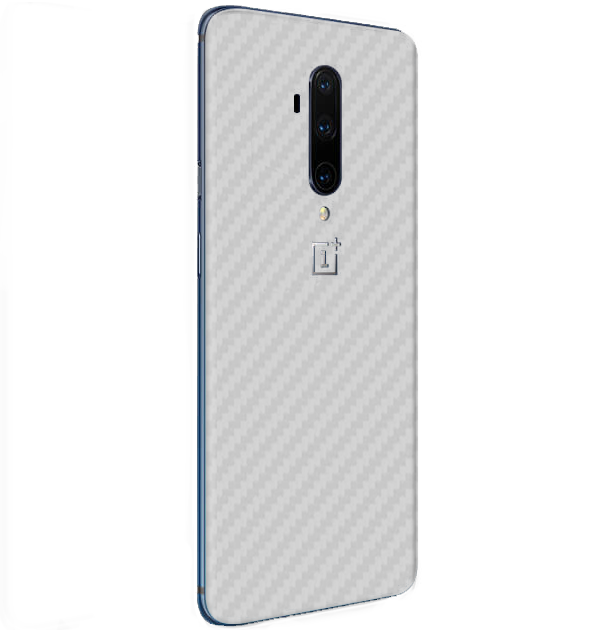 OnePlus 7T Pro Skins & Wraps — Carbon Fiber White
