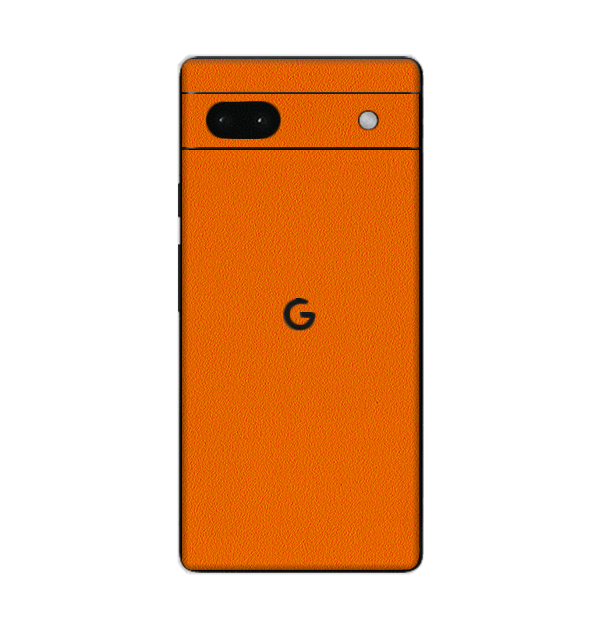Google Pixel 6A Skins & Wraps — Orange Matte