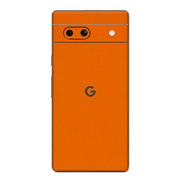 Google Pixel 7A Skins & Wraps — Orange Matte