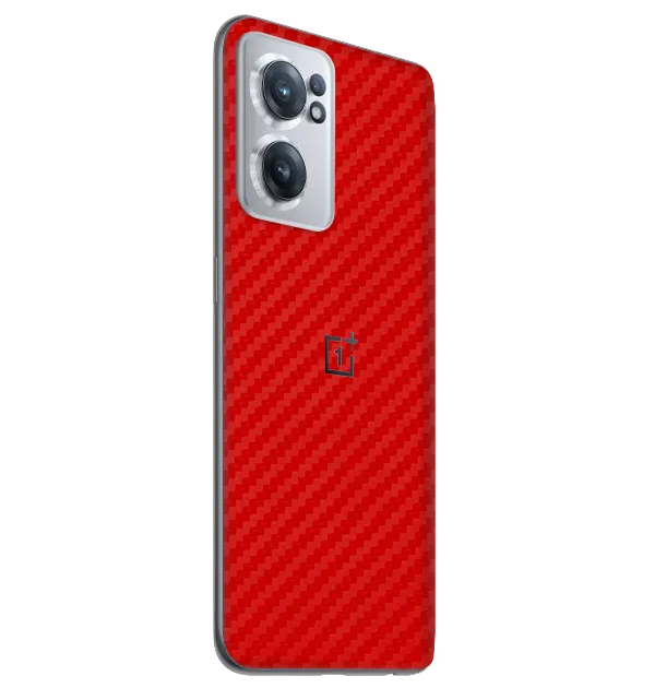 OnePlus Nord CE 2 Skins & Wraps — Carbon Fiber Red