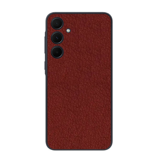 Samsung Galaxy M14 Skins & Wraps — Royal Red Leather
