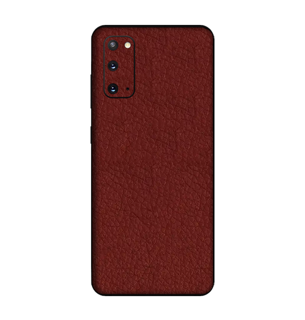 Samsung Galaxy S20 FE Skins & Wraps — Royal Red Leather