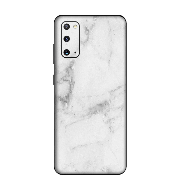 Samsung Galaxy S20 FE Skins & Wraps — White Marble