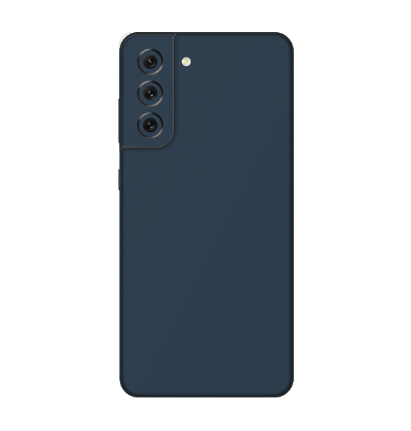 Samsung Galaxy S21 FE Skins & Wraps — Feather Navy Blue