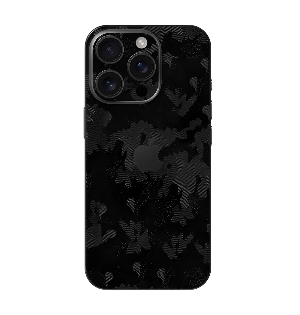 iPhone 16 Pro Skins & Wraps — Black Shadow