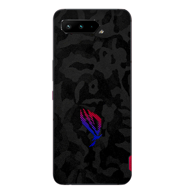 Asus ROGPhone 5 Black Camo Textured Skin | Covers Back Glass