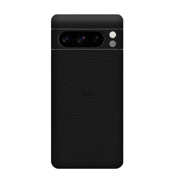 Google-Pixel-8-Pro-Black-Leather_3D_textured_Skin_from_Skinsy_India