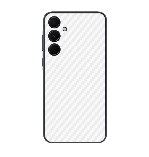 Samsung-Galaxy-A35-White-Carbon-Fiber_3D_textured_Skin_from_Skinsy_India.webp