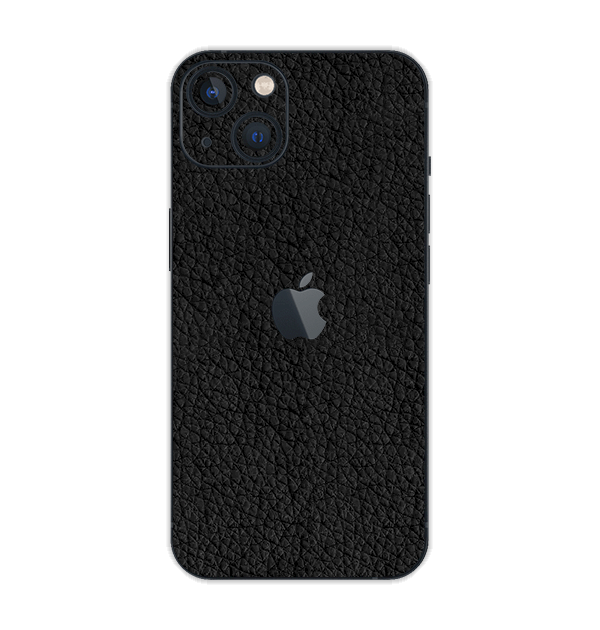 iPhone-13-Plus-Royal-Black-Leather_3D_textured_Skin_from_Skinsy_India